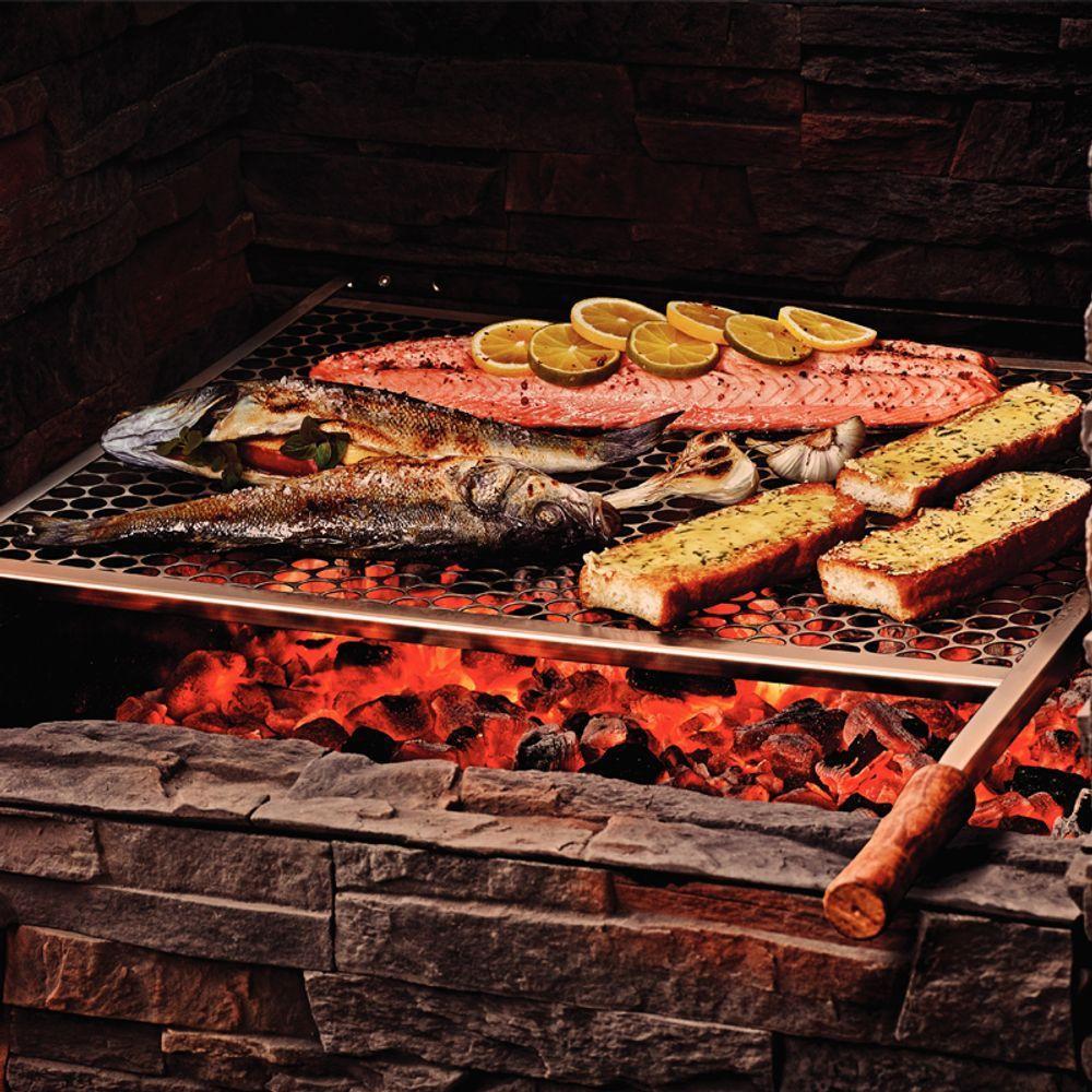 Grelha Para Churrasco Tramontina 26490003 83x45 Aço Inox 26490003 - 4