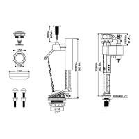 Kit Completo Para Caixas Acopladas Convencional Superior Com Castelo Censi - 3
