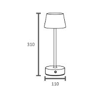 Luminária De Mesa Led Taschibra Louvre Recarregável 5v Preto 15020033-02 - 6