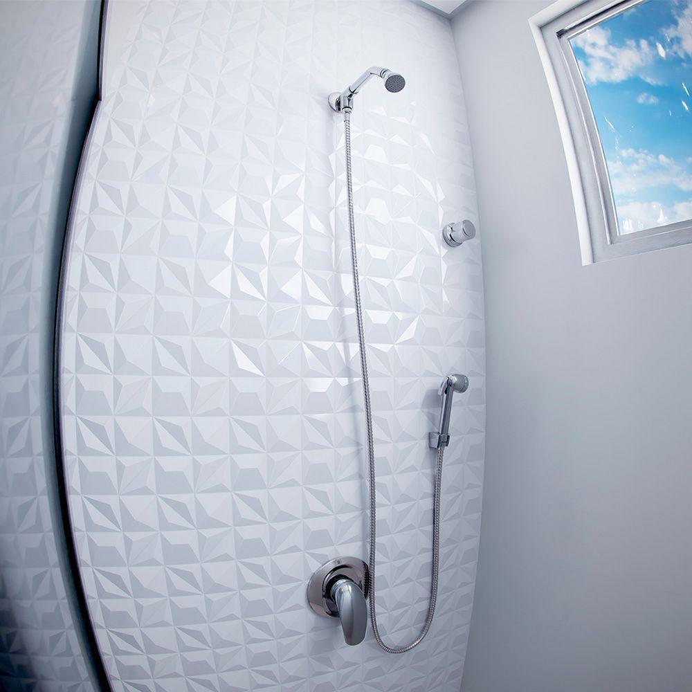 Válvula Desviadora Para Chuveiro 1-2 Blukit Cromado - 3