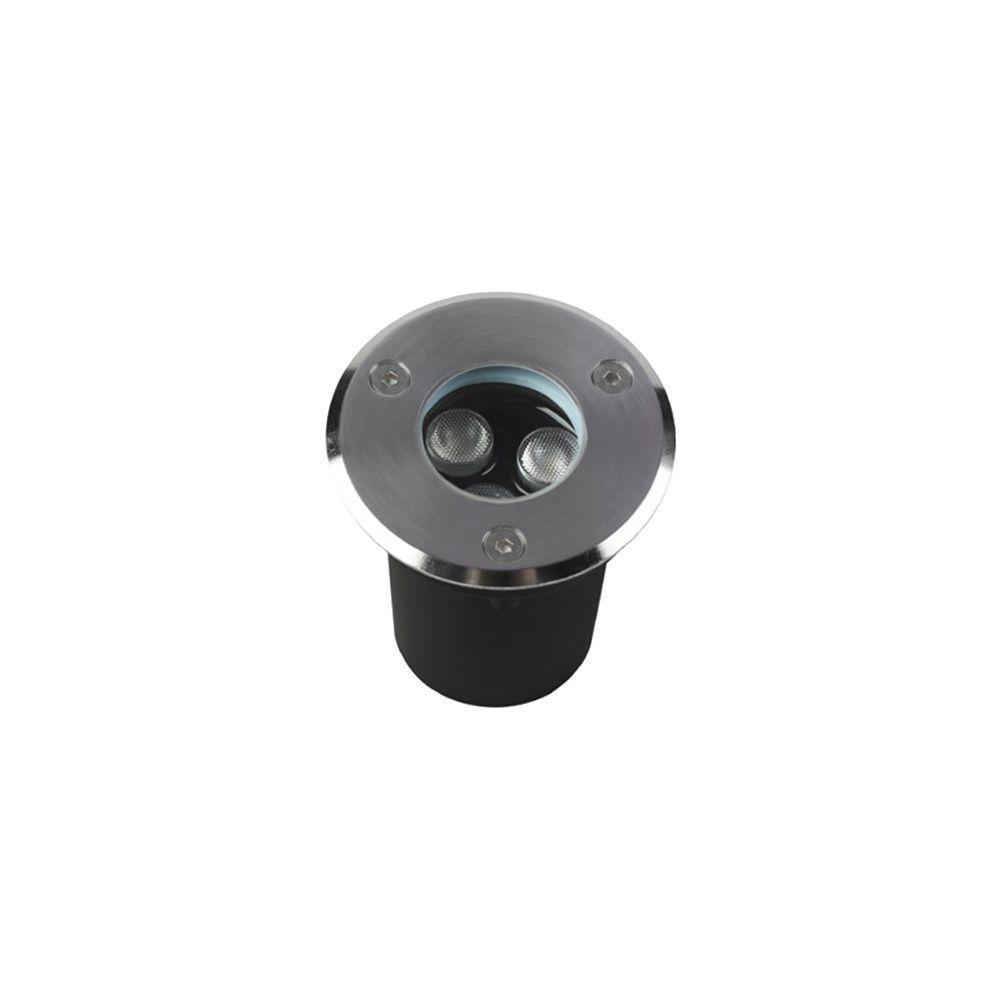 Embutido De Solo Led Astraled Es-6901 3w Bivolt Prata 3000k Luz Amarela 3000k Luz Amarela Es-6901 - 1