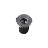 Embutido De Solo Led Astraled Es-6901 3w Bivolt Prata 3000k Luz Amarela 3000k Luz Amarela Es-6901 - 1