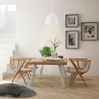 Lustre Pendente Blumenau Blum E27 Bivolt Branco Fosco - 3