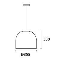 Lustre Pendente Blumenau Blum E27 Bivolt Branco Fosco - 4