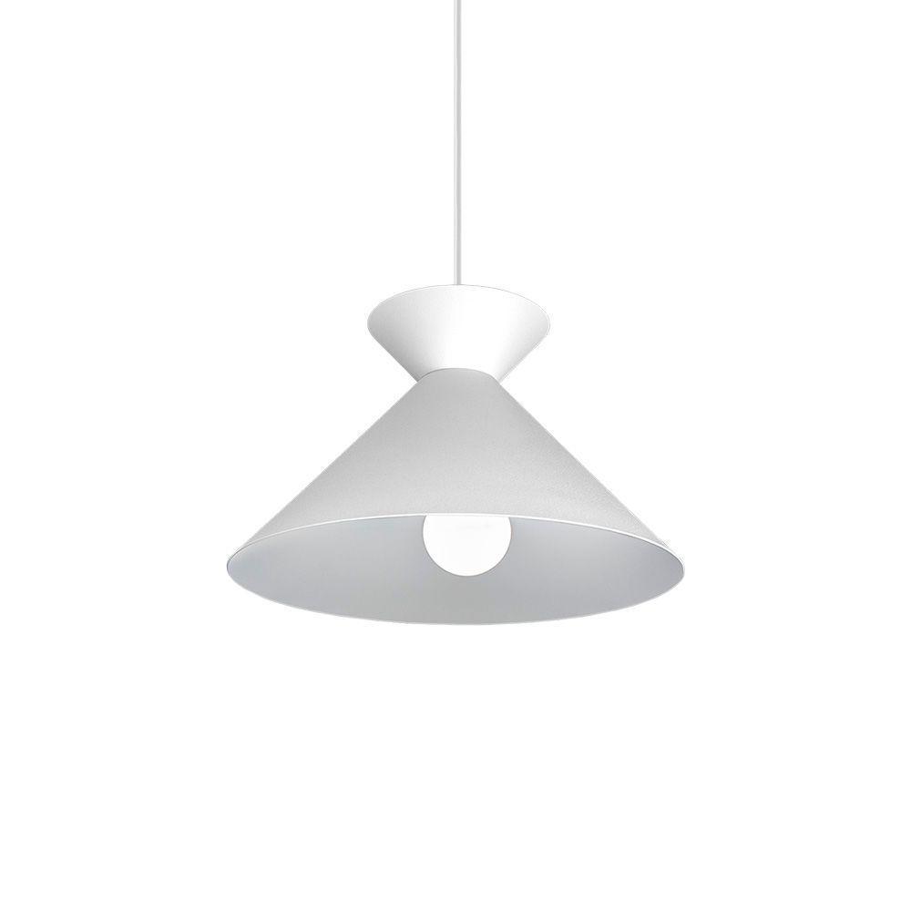 Lustre Pendente Blumenau Guto E27 Bivolt Branco Fosco - 1