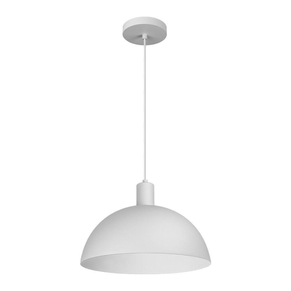 Lustre Pendente Blumenau Bia E27 Bivolt Branco Fosco - 4