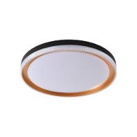 Plafon Skylight Queenstown 4040 Led Bivolt Preto-dourado - 1
