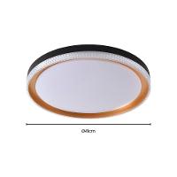 Plafon Skylight Queenstown 4040 Led Bivolt Preto-dourado - 4