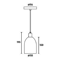 Lustre Pendente Blumenau Mila E27 Bivolt Branco Fosco - 4