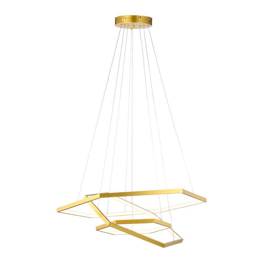 Lustre Pendente Skylight Sammy 4008 Led Bivolt Dourado - 3