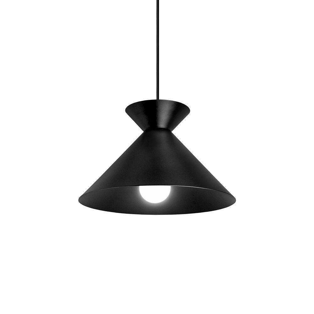 Lustre Pendente Blumenau Guto E27 Bivolt Preto - 1