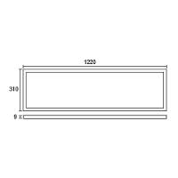 Painel De Led Blumenau Slim Retangular De Embutir 40w Bivolt 6500k Luz Branca - 2