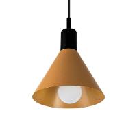 Lustre Pendente Blumenau Toni E27 Bivolt Preto-dourado - 2