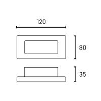 Balizador Blumenau Litten Embutir Led 2w Bivolt Branco 3000k Luz Amarela - 3