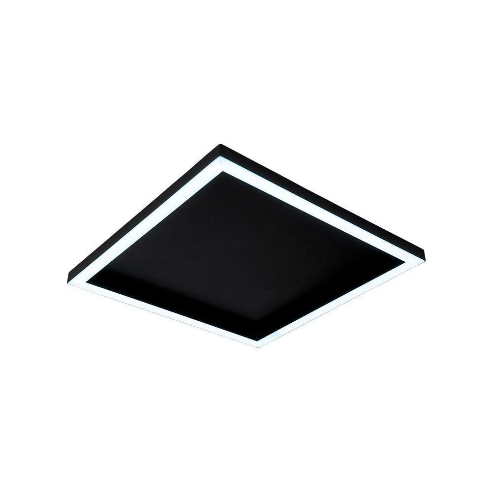 Plafon Led Blumenau Square De Sobrepor 15w Bivolt Preto 6500k Luz Branca - 1
