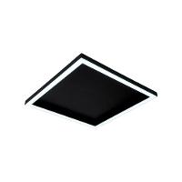 Plafon Led Blumenau Square De Sobrepor 15w Bivolt Preto 6500k Luz Branca - 1