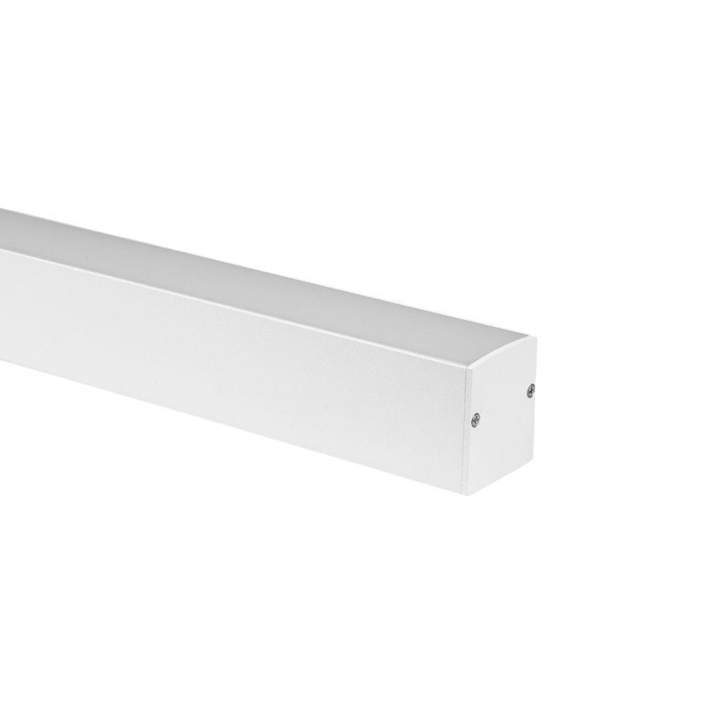 Perfil De Sobrepor Para Fita Led Blumenau Line Easy 35mm Com 3 Metros Branco Fosco - 1