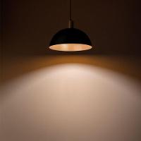 Lustre Pendente Blumenau Bia E27 Bivolt Preto-dourado - 3