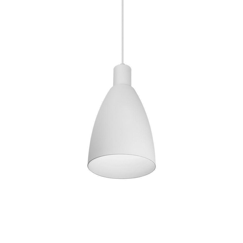 Lustre Pendente Blumenau Ceci E27 Bivolt Branco Fosco - 1