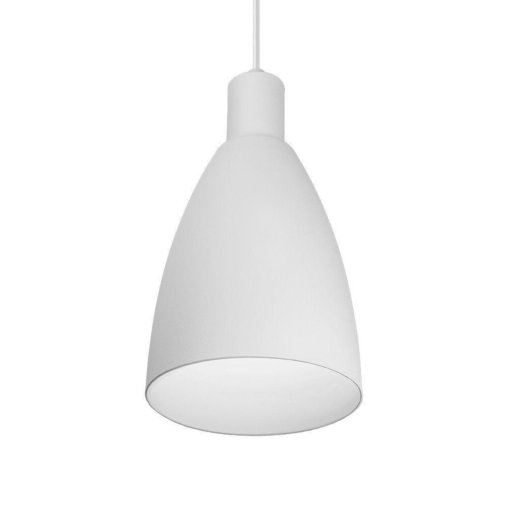 Lustre Pendente Blumenau Ceci E27 Bivolt Branco Fosco - 2