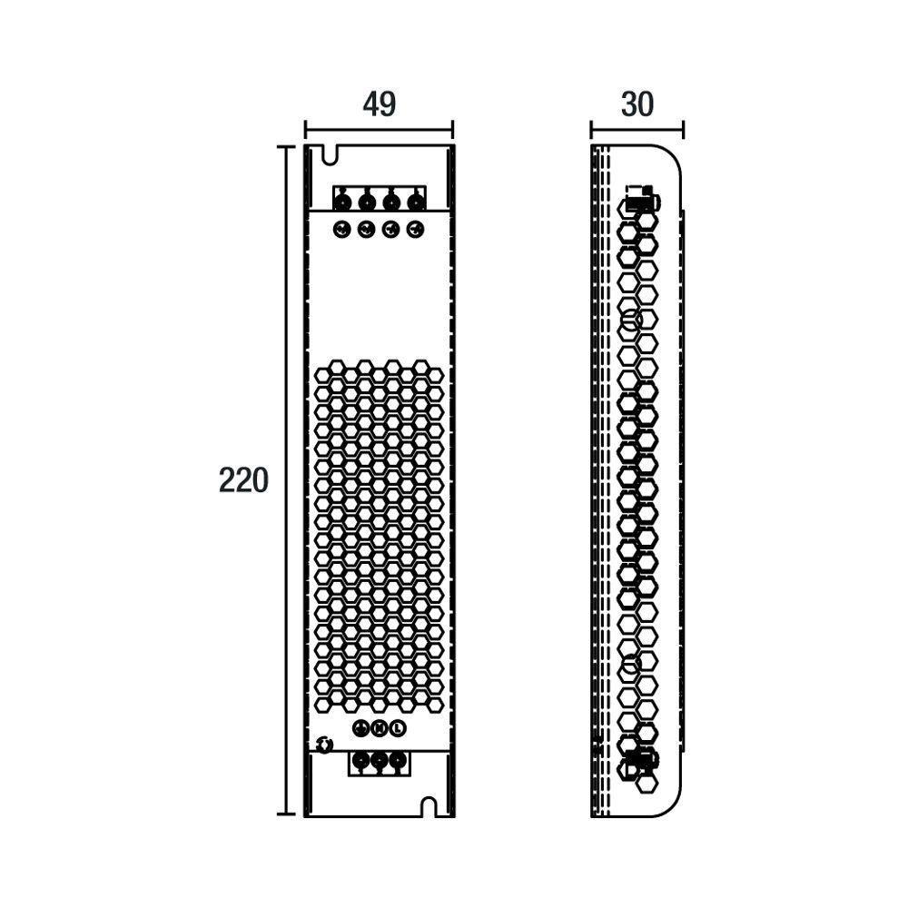 Fonte Colmeia Para Fita Led Blumenau 12v 16,5a - 200w Bivolt - 3