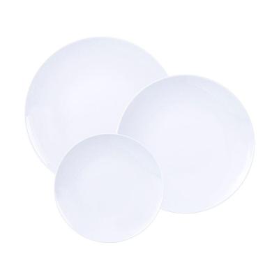 Jogo De Pratos Tramontina Leonora 12 Peças Em Porcelana Branca Branco 96010285
