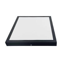Painel De Led Blumenau Backlight Quadrado De Sobrepor 32w Bivolt Preto 3000k Luz Amarela - 1