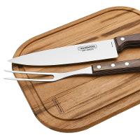 Kit Churrasco Com Tábua 3 Peças Tramontina 21198914 Marrom 21198914 - 2