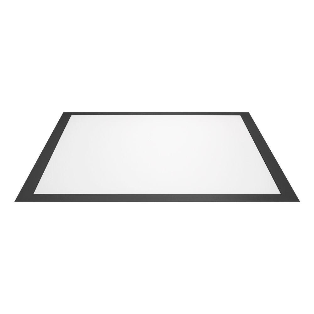 Painel De Led Blumenau Backlight Quadrado De Embutir 40w Bivolt Preto 6500k Luz Branca - 1