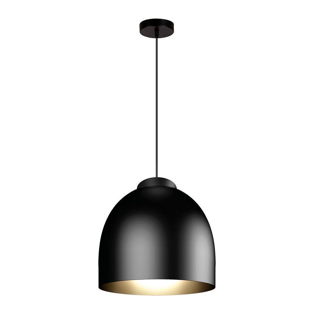 Lustre Pendente Blumenau Blum E27 Bivolt Preto - 2