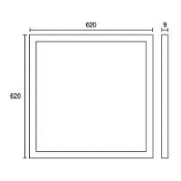 Painel De Led Blumenau Slim Quadrado De Embutir 40w Bivolt 6500k Luz Branca - 2