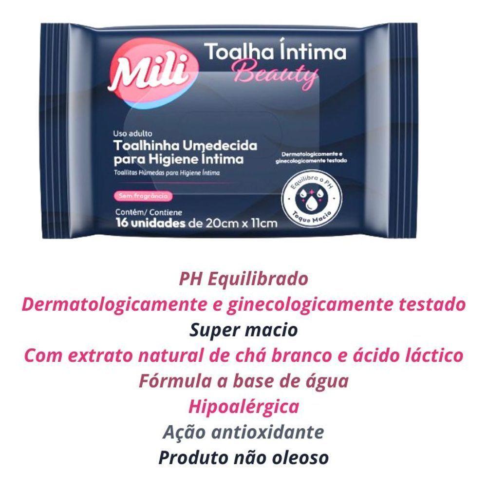 Toalha íntima Beauty Toalhinha Umedecida Para Higiene íntima 8 Pacotes Com 16 Unidades - 3