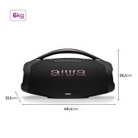 Caixa De Som Boombox Plus Aiwa BBS-01-B 200W Bluetooth 30h IP66 USB Preto Boombox AWS-BBS-01-B Bivolt - 10