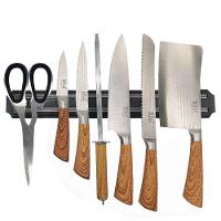 Jogo De Facas Cabo De Madeira Com Barra Magnética Bass® - 1