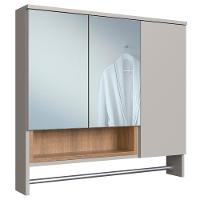 Espelheira Com Toalheiro 3 Portas E Nicho 80 Cm Es9002 Mell Arenas Faem Mell Arenas - 1