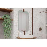 Espelheira De Banheiro Monet Parede Retangular 48x80cm Pistache - Mgm - 1