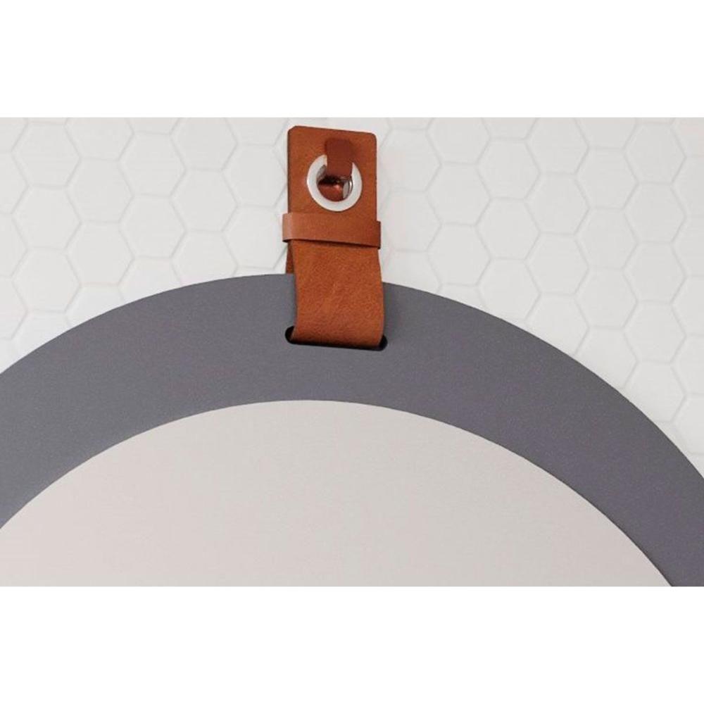 Espelheira De Banheiro Lua Parede Oval 60x60cm Pistache - Mgm - 3