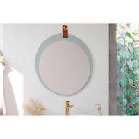 Espelheira De Banheiro Lua Parede Oval 60x60cm Pistache - Mgm - 1