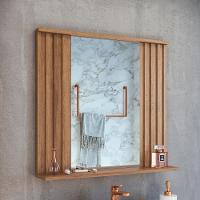 Espelheira Ripada Com Prateleira 70 Cm Es1000 Mell Faem Mell - 6