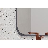 Espelheira De Banheiro Monet Parede Retangular 48x80cm Cimento - Mgm - 5