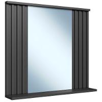 Espelheira Ripada Com Prateleira 70 Cm Es1000 Grafite Faem Grafite - 1