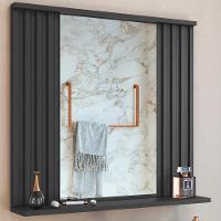 Espelheira Ripada Com Prateleira 70 Cm Es1000 Grafite Faem Grafite - 5