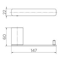 Papeleira Docolflat Chrome - 2