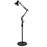 Luminaria Abajur Chao Articulada E27 Metal Iluminaçao Luz Mesa Sofa Quarto Sala Estar Trabalho Escritorio Estudos Leitura Home Office - 1