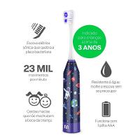 Escova Elétrica Infantil Dental Astronauta Multilaser A Prova D\'água - Hc169 - 2