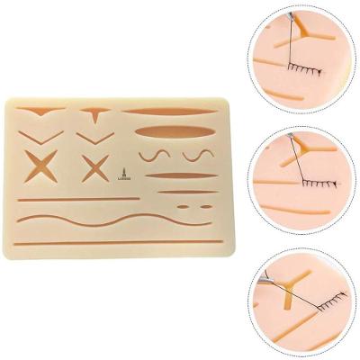 Pele Artificial Silicone Lorben Para Treinamento Simulação De Sutura Com 3 Camadas Gt6107