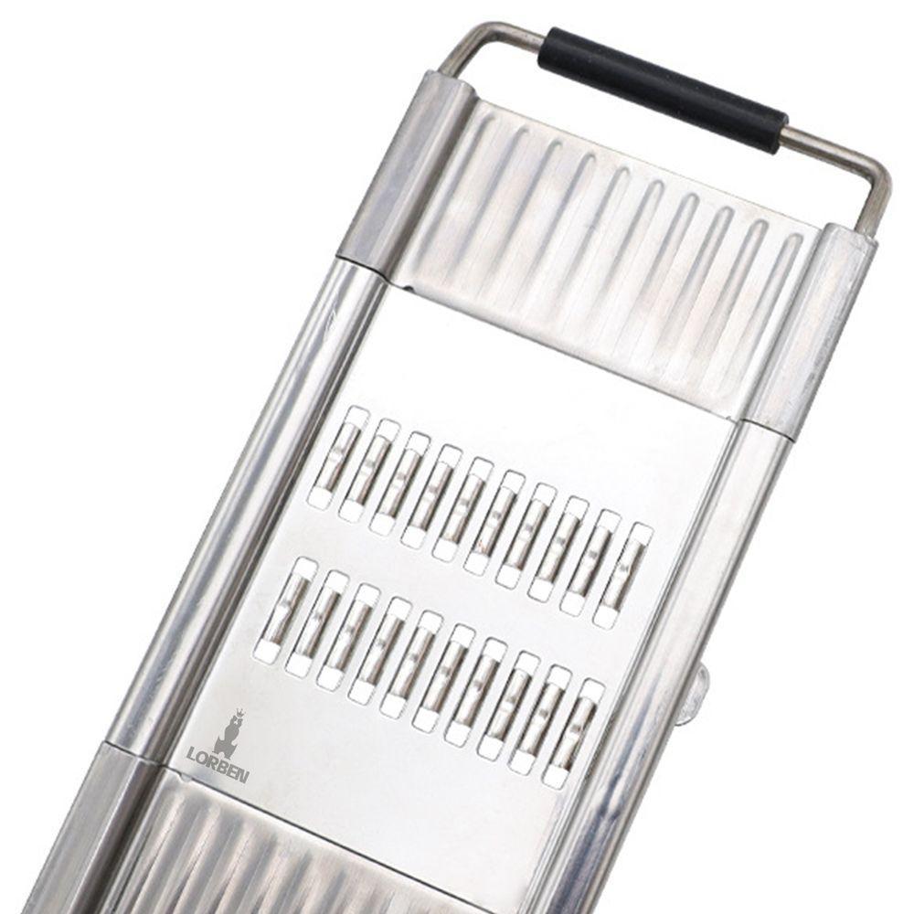 Ralador Manual Multifuncional 3 Em 1 Com Cabo Lorben Aço Inox Queijo Legumes - 3