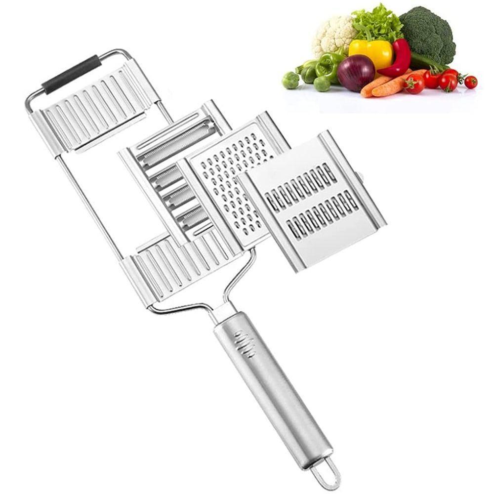 Ralador Manual Multifuncional 3 Em 1 Com Cabo Lorben Aço Inox Queijo Legumes - 4