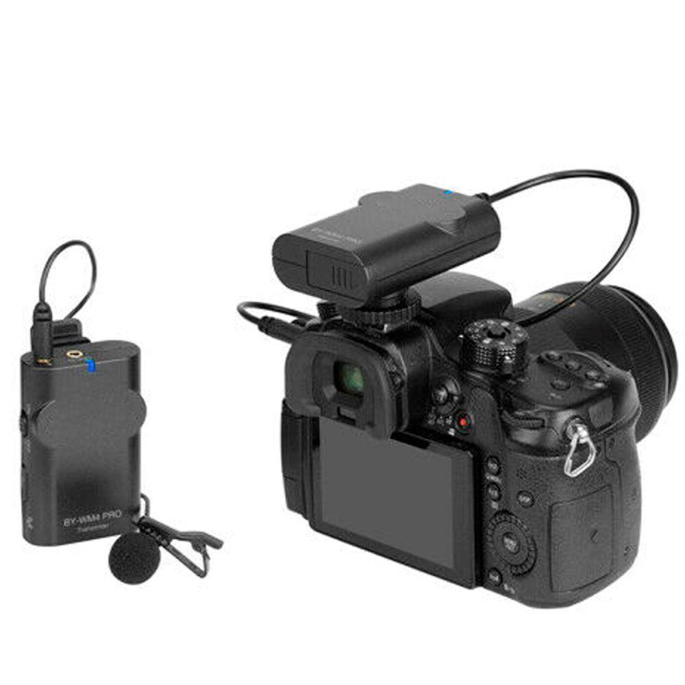 Microfone Sem Fio Lapela Dual-channel 2,4 Ghz By-wm4 Pro Celular Câmera Dslr Lorben - 2