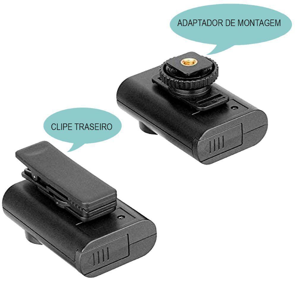 Microfone Sem Fio Lapela Dual-channel 2,4 Ghz By-wm4 Pro Celular Câmera Dslr Lorben - 5